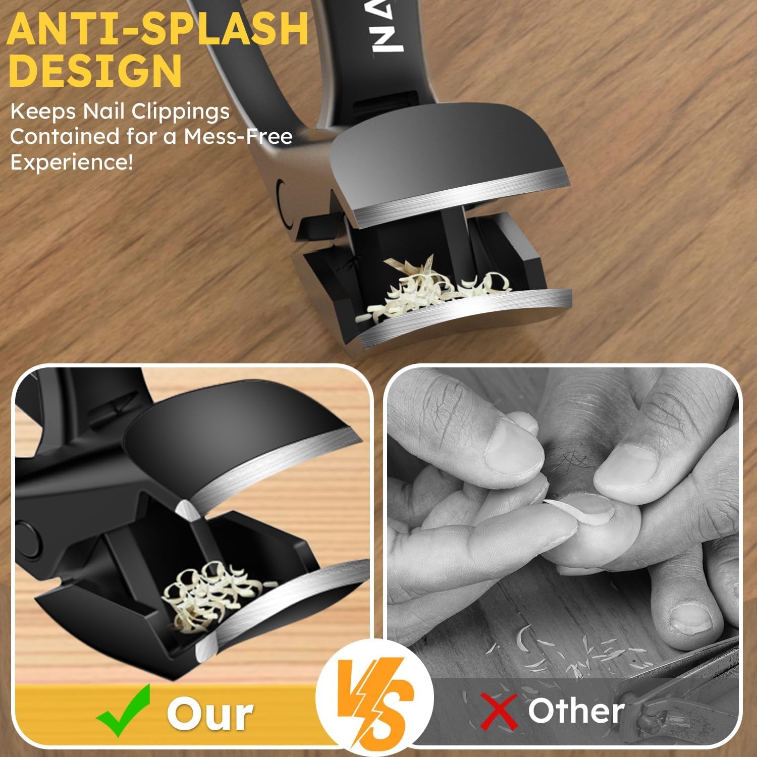 Nail Clippers for Seniors, Long Handled Toenail Clippers for Thick Toenails
