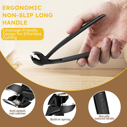 Nail Clippers for Seniors, Long Handled Toenail Clippers for Thick Toenails