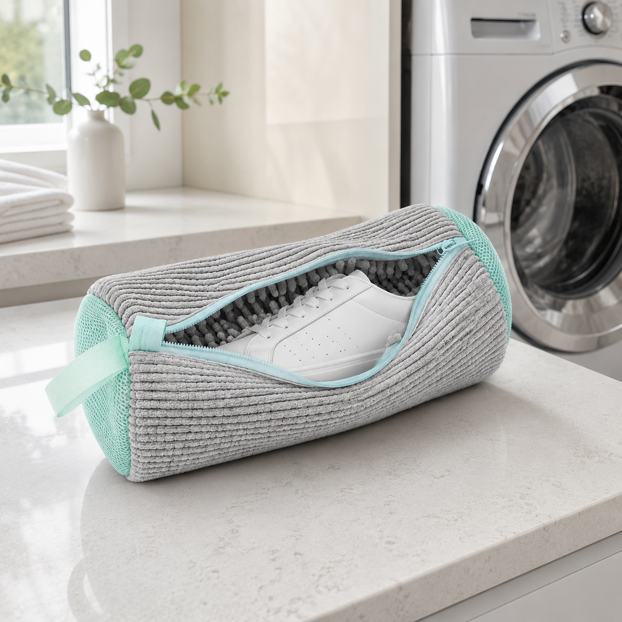 SoleSaver™ Sneaker Wash Bag 2.0 — Machine-Wash Kicks Without the Racket