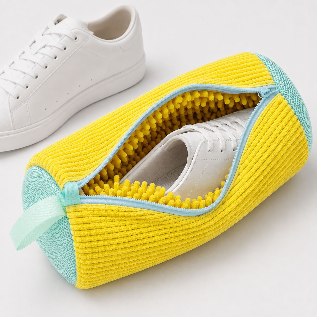 SoleSaver™ Sneaker Wash Bag 2.0 — Machine-Wash Kicks Without the Racket