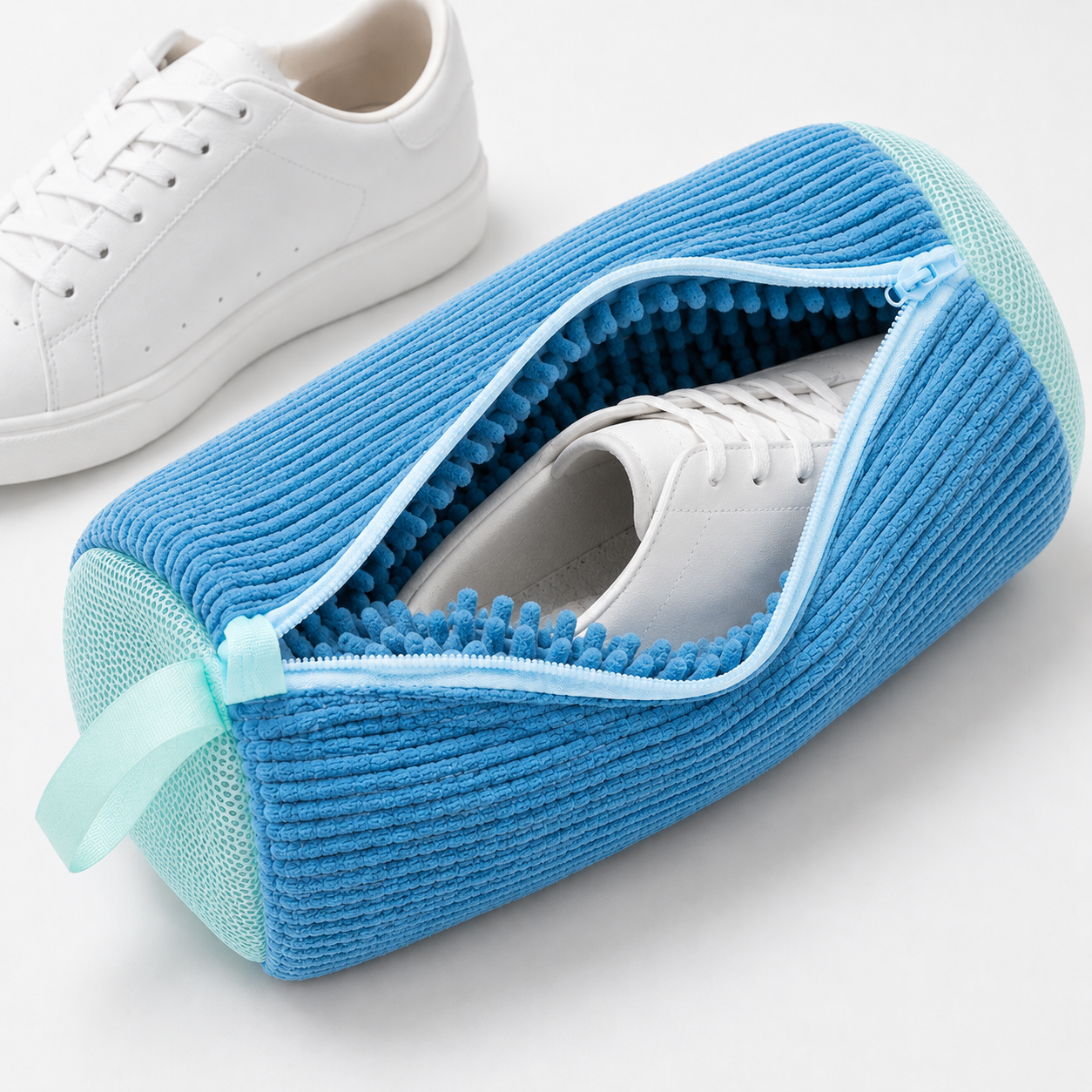 SoleSaver™ Sneaker Wash Bag 2.0 — Machine-Wash Kicks Without the Racket