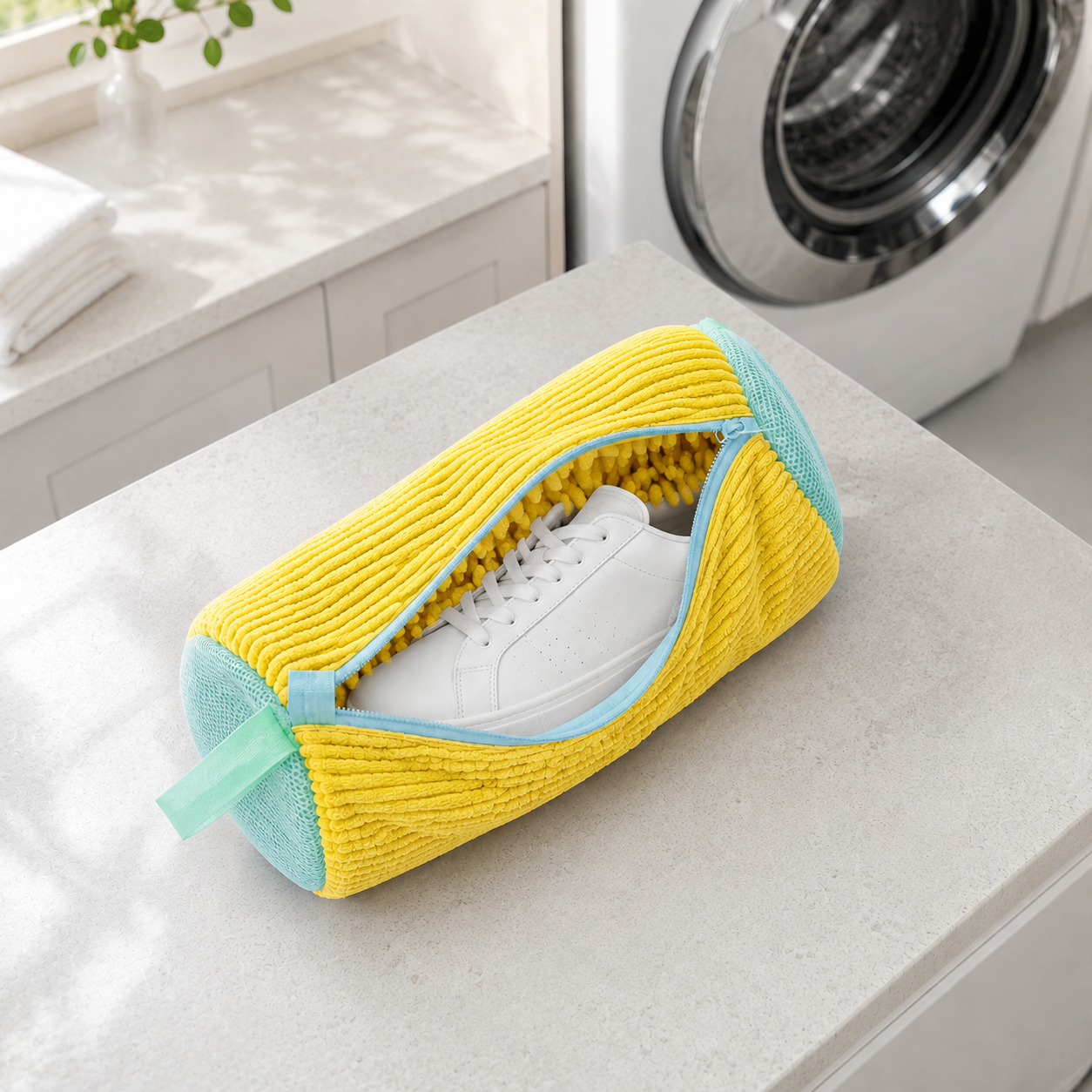 SoleSaver™ Sneaker Wash Bag 2.0 — Machine-Wash Kicks Without the Racket