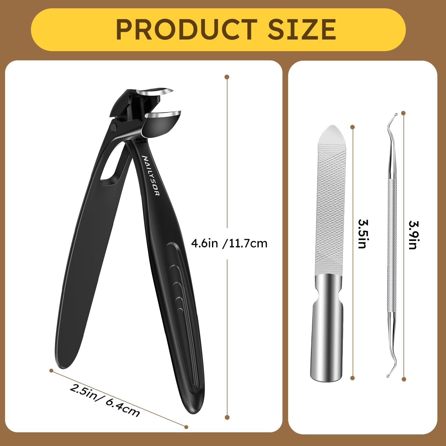 Nail Clippers for Seniors, Long Handled Toenail Clippers for Thick Toenails