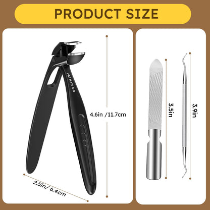 Nail Clippers for Seniors, Long Handled Toenail Clippers for Thick Toenails