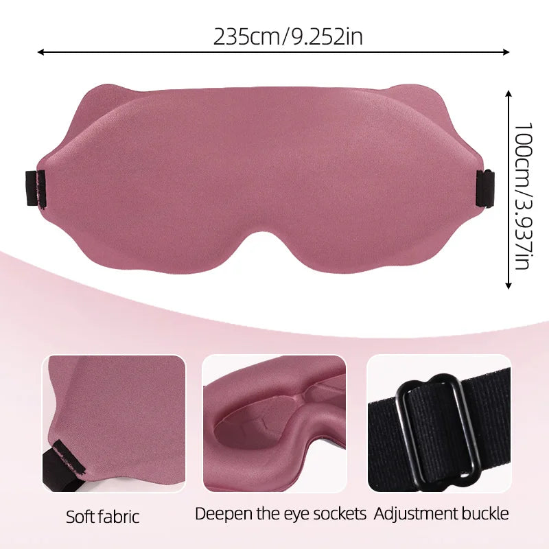 Sleep Eye Mask Weighted for Side Sleeper Men Women 3D Contoured Sleeping Mask No Eye Pressure 100% Blockout Soft Comfortable Eye